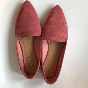 ROSE FAUX SUEDE POINTED TOE FLATS